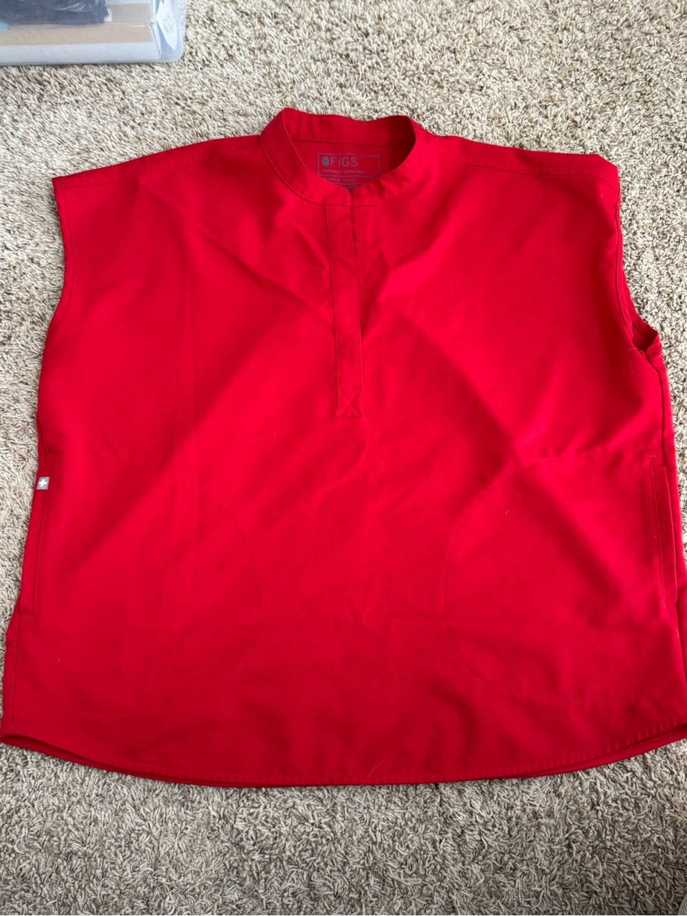 Figs Women Large Winning Red Rafaela Scrub Top